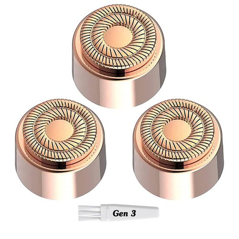 Generation 3 Replacement Heads for Flawless Finishing Touch Facial Hair Remover, New Upgraded Replacement Blades for Flawless Women