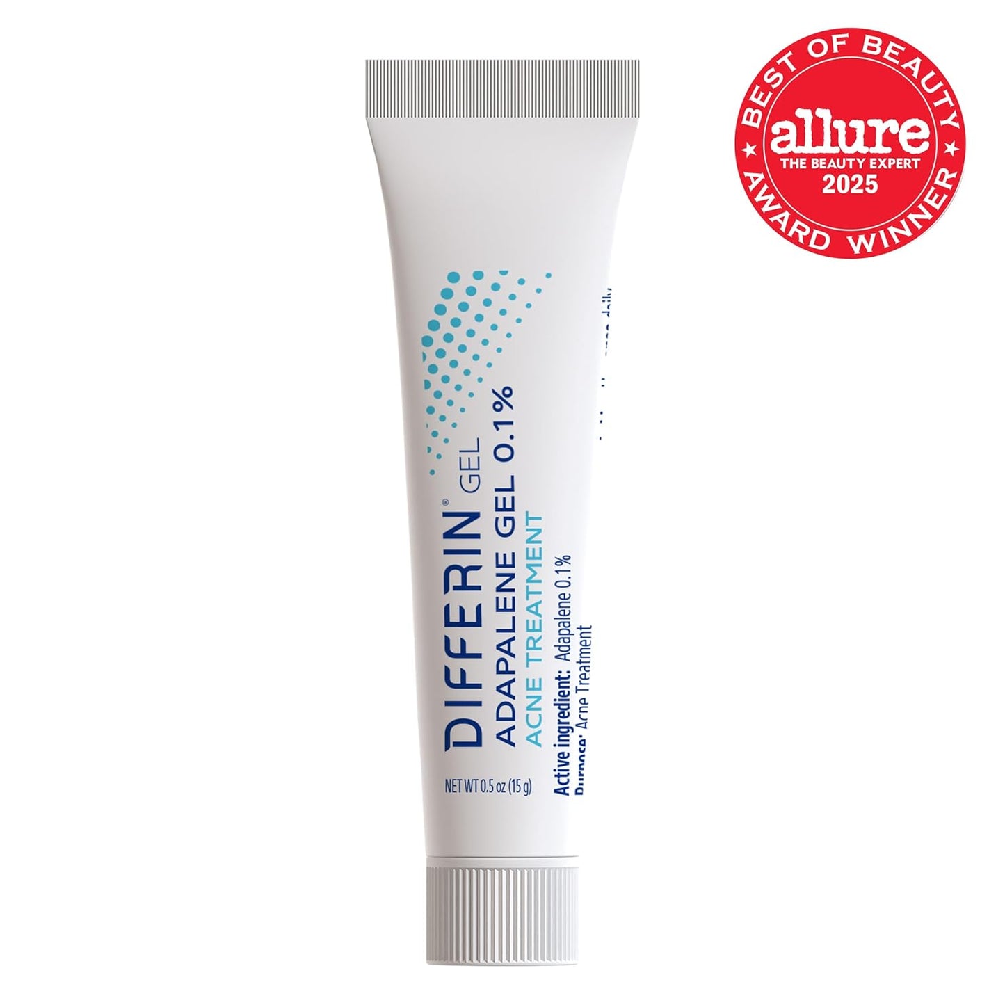 Differin Acne Treatment Gel & Power Patch Set - 36 Acne Patches (18 Large, 18 Small) with 0.1% Adapalene - Perfect Mother's Day Gift
