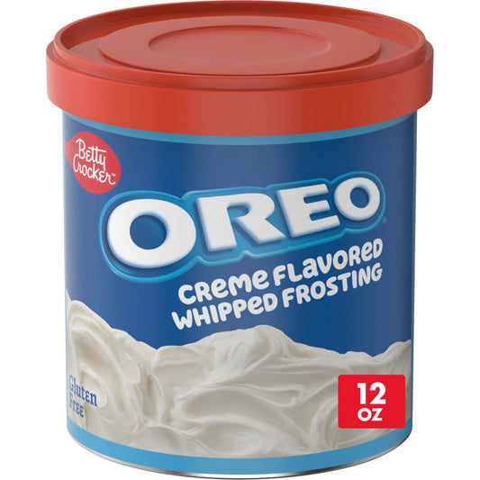 Betty Crocker, Oreo Creme Flavored Whipped Frosting Frosting, 12 Ounce