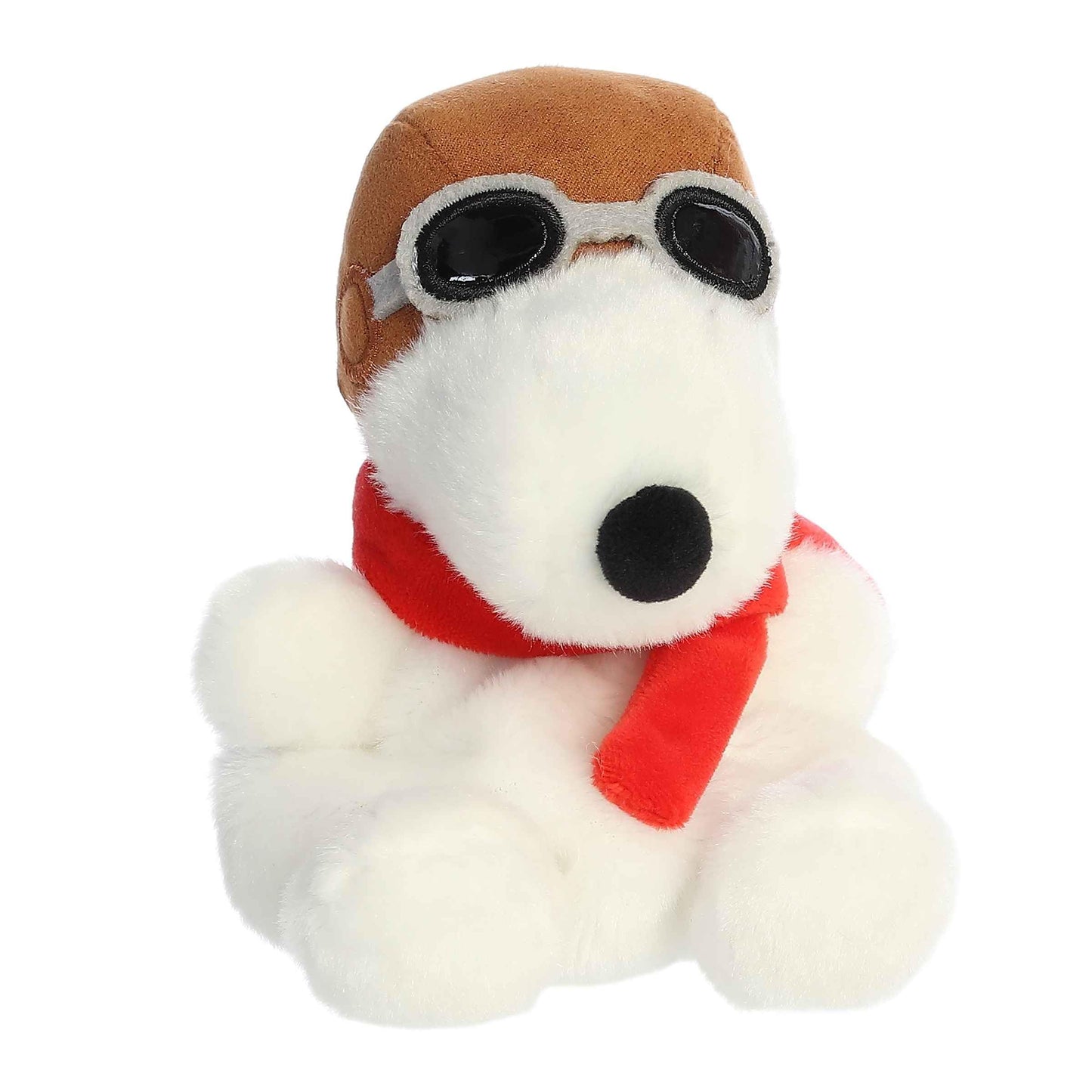 Aurora® Adorable Peanuts® Palm Pals™ Flying Ace Stuffed Animal - Officially Licensed Toys for All Snoopy Fans - Nostalgic Gift for Adults and Birthday Celebrations - White 5.5 Inches