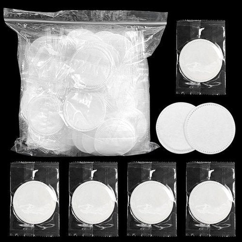 (800 Pcs) Kheoxusa Individually Wrapped Cotton,Individually Wrapped Cotton Pads,Individually Wrapped Cotton Rounds,Cotton Pads for Face Individual Wrap,Hotel Personal Care Kit Individual Packed-Round