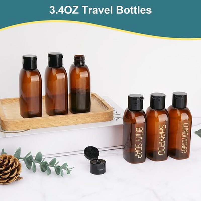 Cosywell Travel Bottles for Toiletries 6 PCS Travel Shampoo Bottles TSA Approved Travel Size Bottles Travel Containers Leak Proof Empty Lotion Bottles with Flip Cap