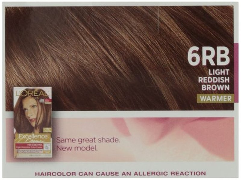L’Oréal Paris Excellence Creme Triple Protection Color - 6RB Light Reddish Brown - Warmer for Unis