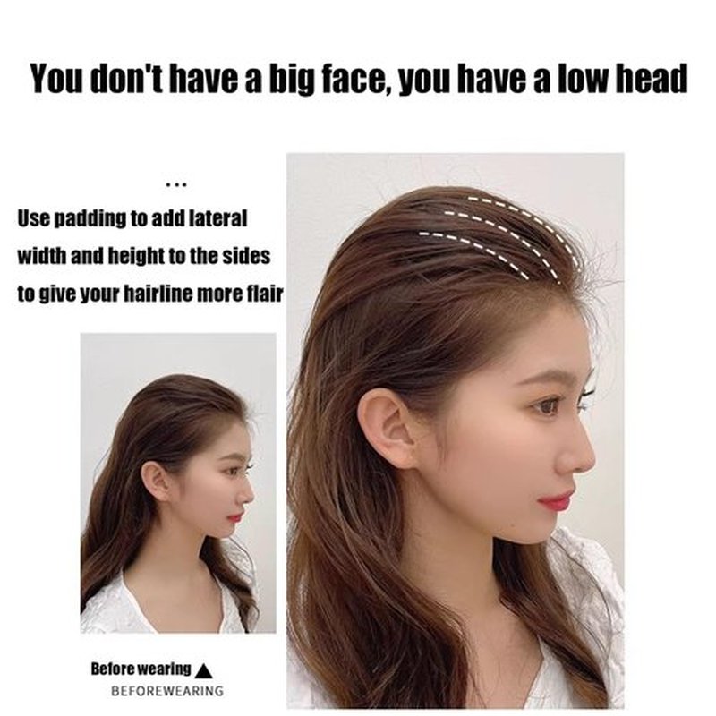 Invisible Fluffy Hair Pad, 3 6 PCS 5in Invisible Hair Clips, Hair Bump Clip for Volume for Women Girls, Fluffy Hair Pad Styling Insert Tool, Heighten Hair (Brown, 6pcs)