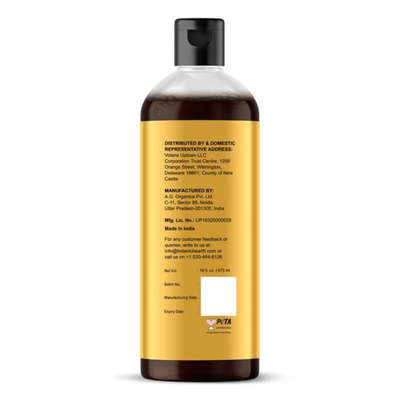 Botanic Hearth Jamaican Black Castor Oil for Hair Growth & Natural Skin Care - Roasted & Cold-Pressed - Massage, Scalp, Hair and Nails - 16 fl oz