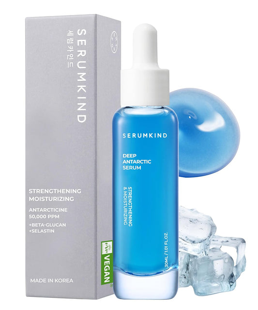 Deep Antarctic Serum - Lifting & Plumping Korean Skincare with Antarcticine™ | Vegan & Cruelty-Free - 1.01 fl. oz.