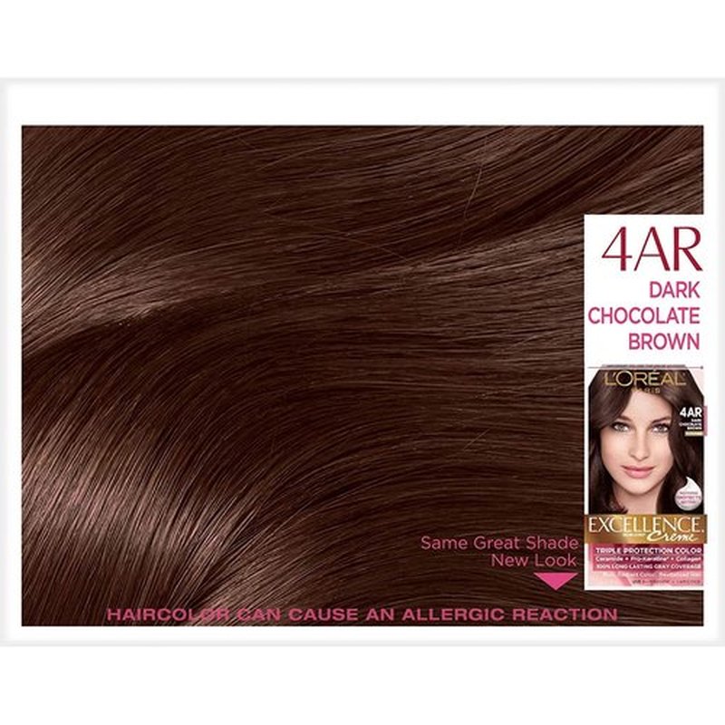L'Oreal Paris Excellence Creme Triple Protection Hair Color, Dark Chocolate Brown [G15] 1 ea