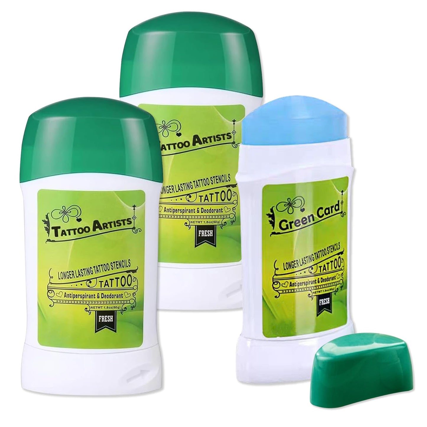 Ruicoo Tattoo Transfer Gel 3Pcs Tattoo Professional Stencil Gel Stick Transfer Cream, Skin Safe Long-Lasting No Residue Tattoo Supplies Body Art Makeup for Artists and Beginners