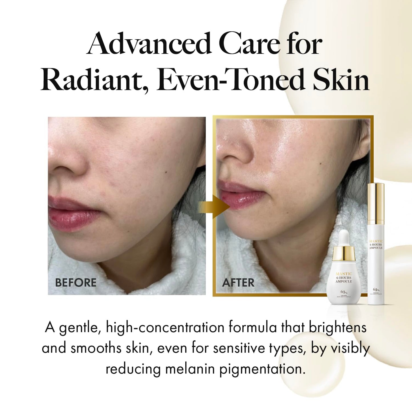 MASTINA Mastic Ampoule Mastic Ampoule Serum for Even Skin Tone and Elasticity. Fermented Mastic Gum