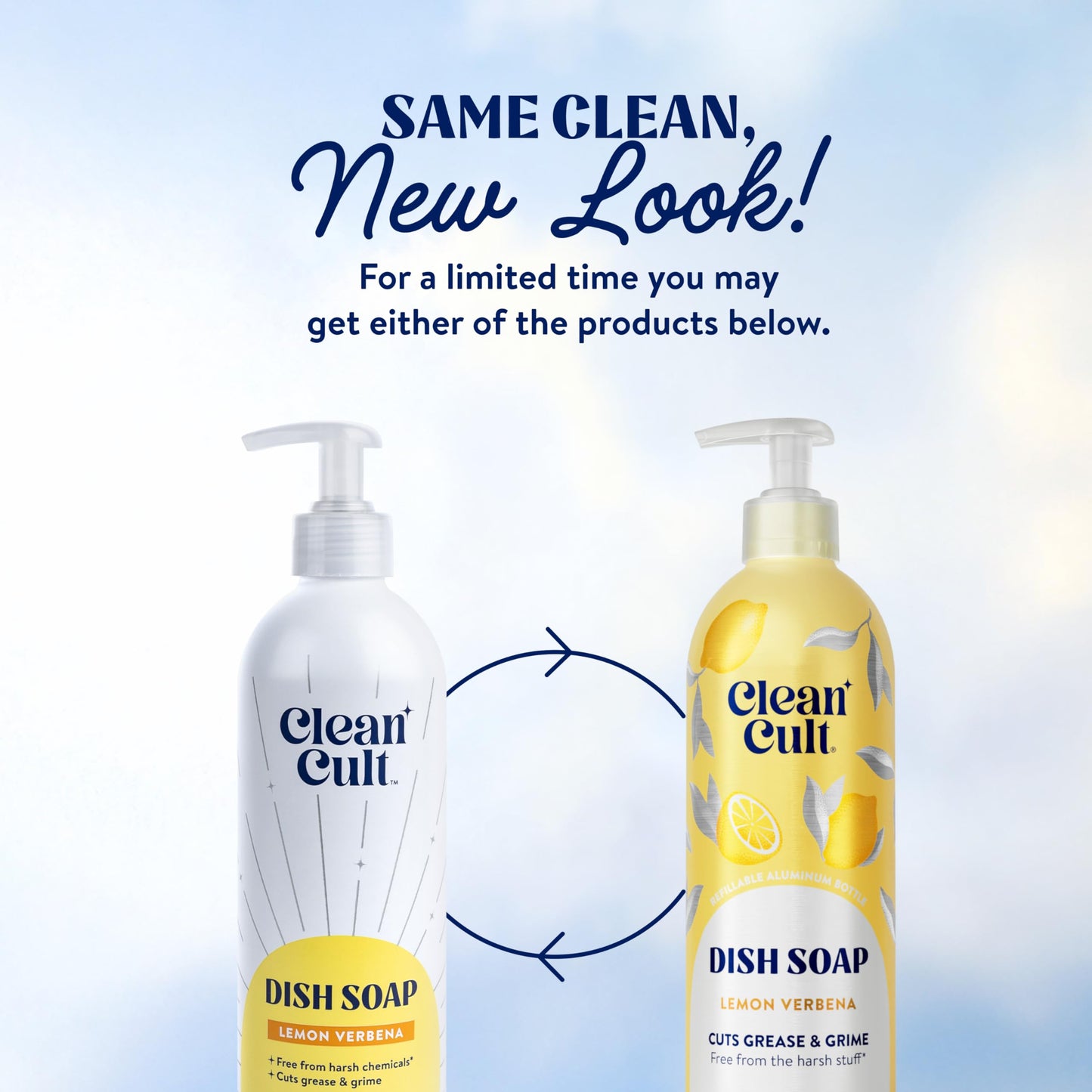 Cleancult -Wild Lavender - Liquid Dish Soap - Refillable Aluminum Bottle - Dish Soap that Cuts Grease & Grime - 16 oz - 1 Pack