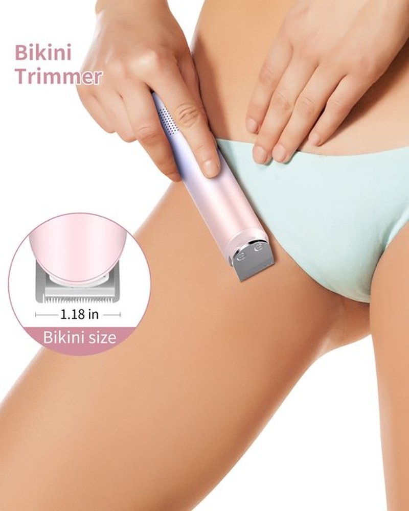 PRITECH Hair Trimmer for Women, Waterproof Bikini Trimmer, Rechargeable Pubic Hair Clippers and Trimmer, Electric Shaver for Women, Women Electric Razor, Hair Cut Kit, Barber Grooming Set, Mix Color