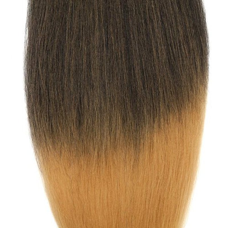Easy Braid Crochet Hair Pre Stretched Braiding Hair Extensions Hot Water Setting Braiding Hair Yaki Texture Braids Professional Itch Free Synthetic Fiber 26In (4 Bundles,Black To Dark Blonde)