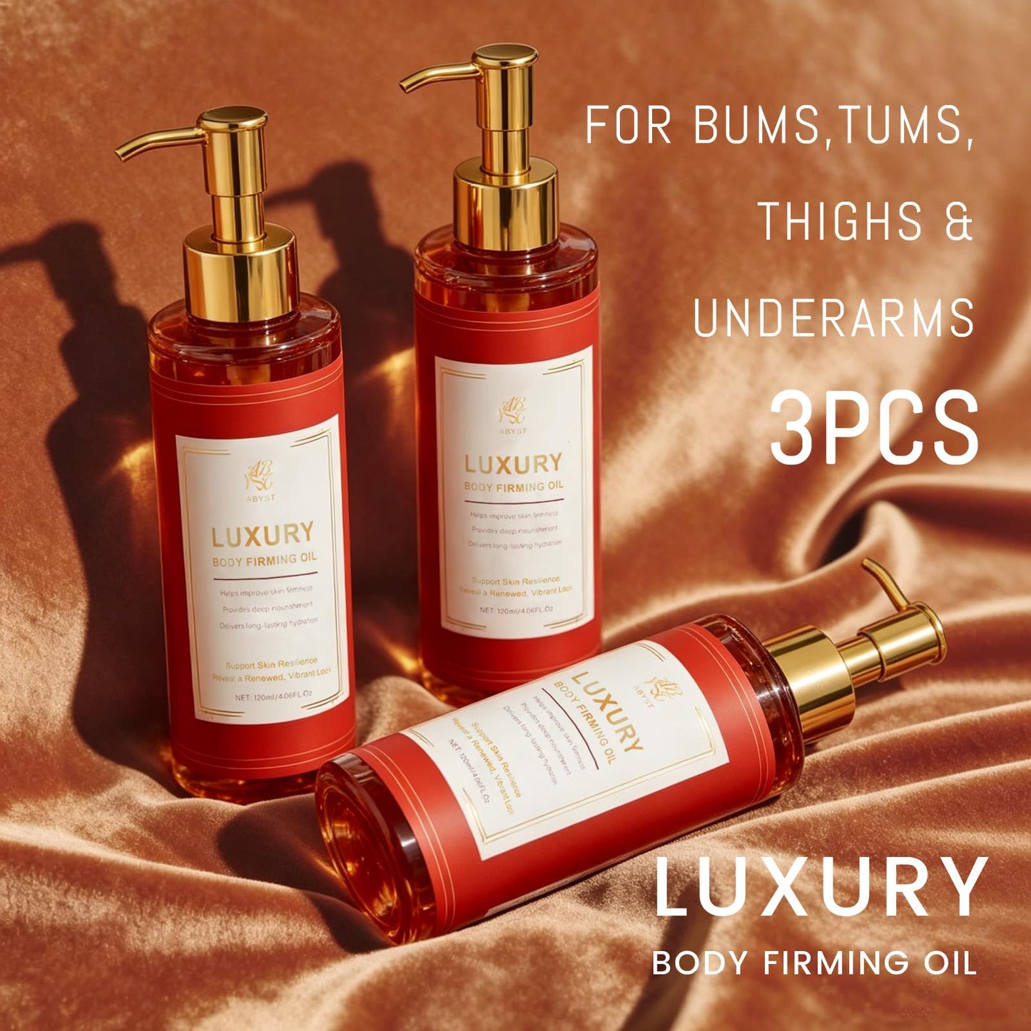Body Firming Oil - Luxury Toning & Tightening Treatment for Crepey Skin - Hydrating, Nourishing Elixir to Improve Skin Texture & Elasticity - 120ml (3)
