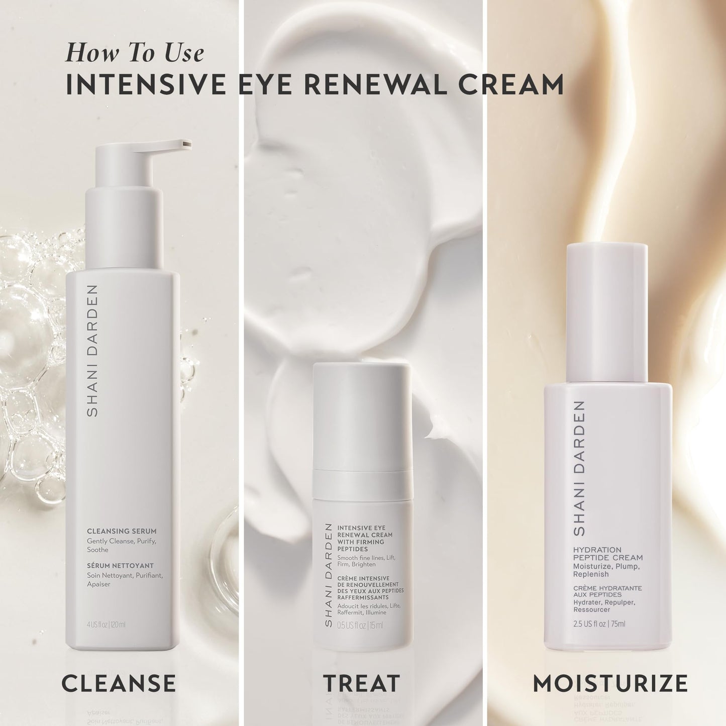 SHANI DARDEN Intensive Eye Renewal Cream, Hydrating Under Eye Cream for Dark Circles, Fine Lines, Wrinkles & Crows Feet with Niacinamide, Shea Butter & Ceramide, Crease-Free & Makeup-Ready, 0.50 fl oz