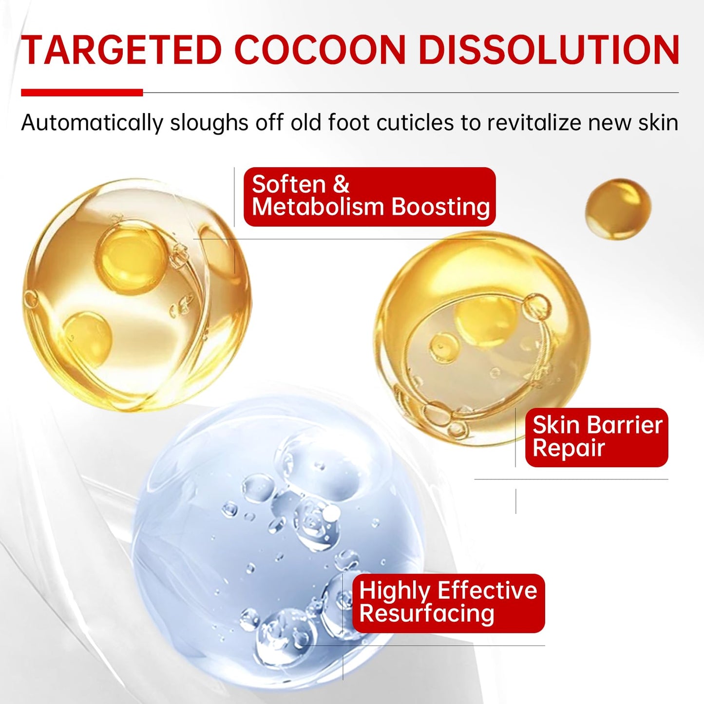 QQE 3 Pack Foot Peeling Mask, Hydrating Exfoliating Foot Mask for Dry Cracked Feet, Callus Remover & Cracked Heel Repair & Foot Care