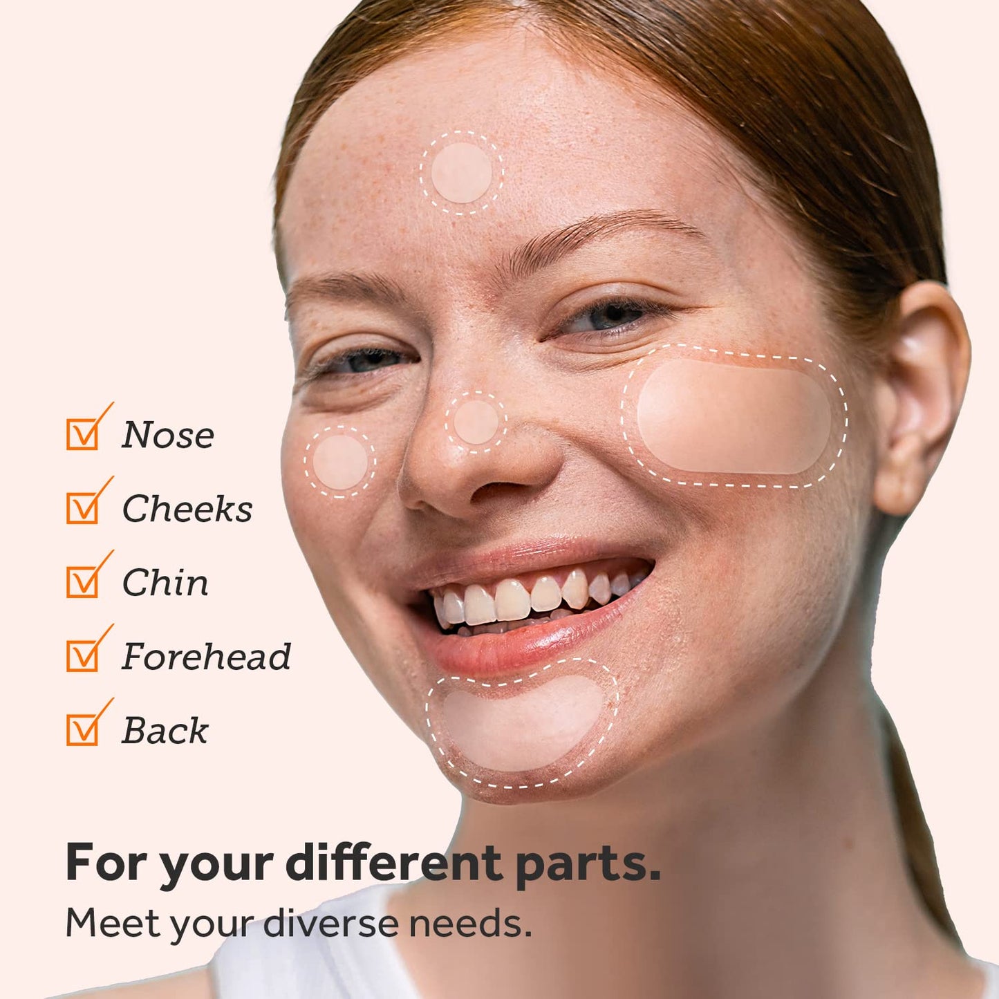 ZATKTK Pimple Patches (6 Sizes 138 Patches), Acne Patches for Large Zit Breakouts, Hydrocolloid Bandages for Face, Chin, Nose, Forehead, Body, Back, Neck & Chest, Oval Hydrocolloid Acne Patches