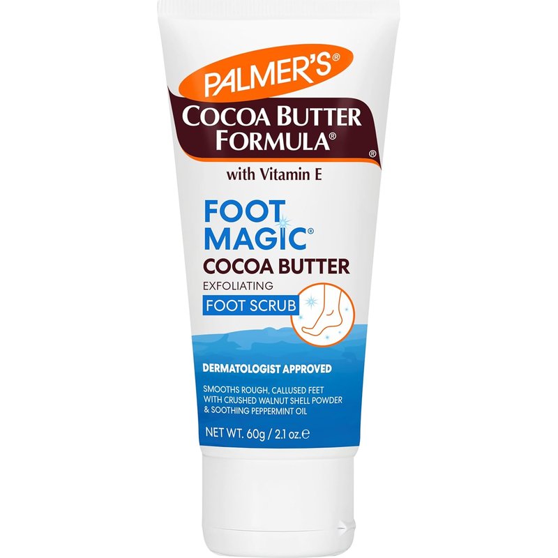 Palmer's Cocoa Butter Foot Magic - Exfoliating Foot Scrub with Vitamin E for Dry, Cracked Feet | 2.1 Ounce