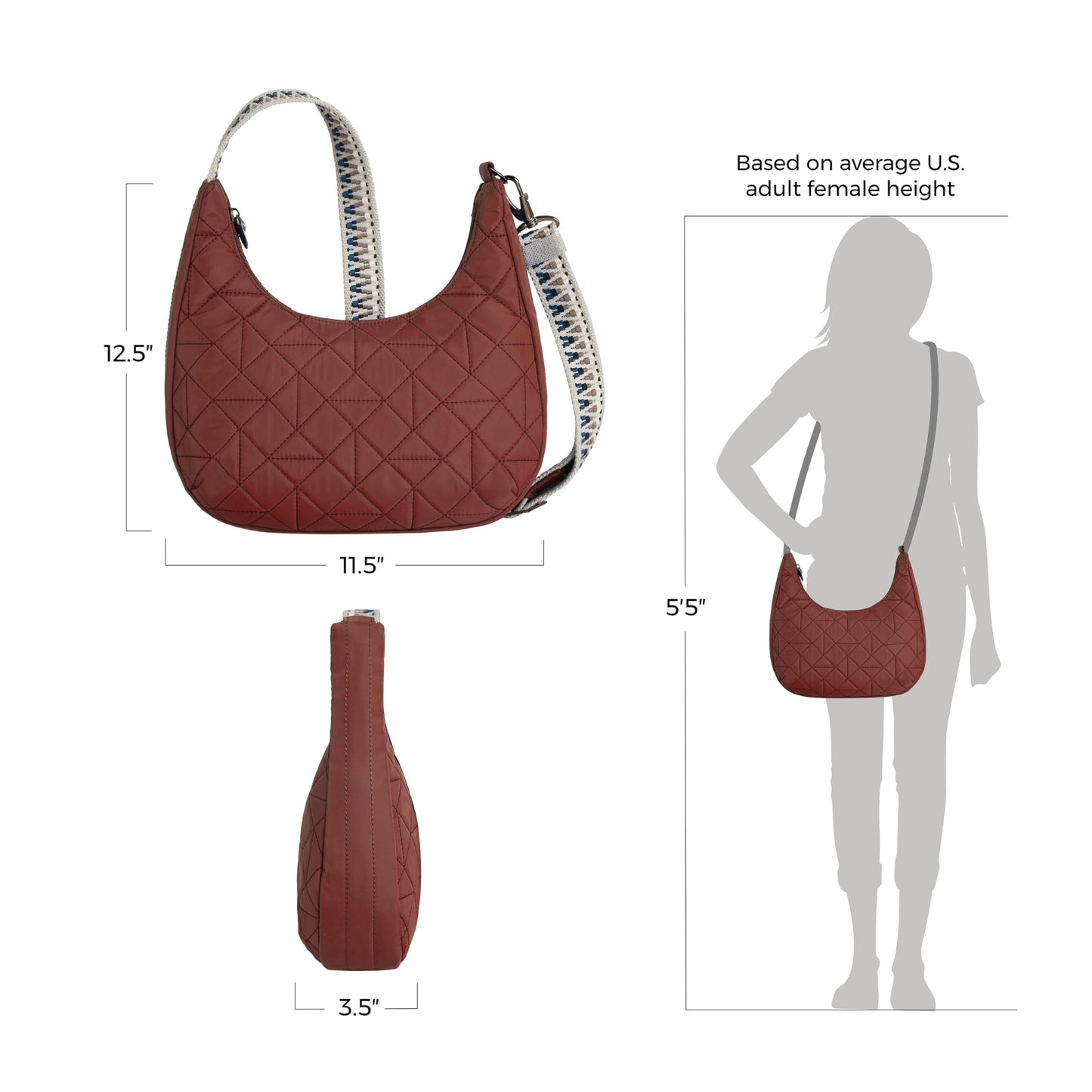 Travelon Anti-Theft Boho Slouchy Crossbody