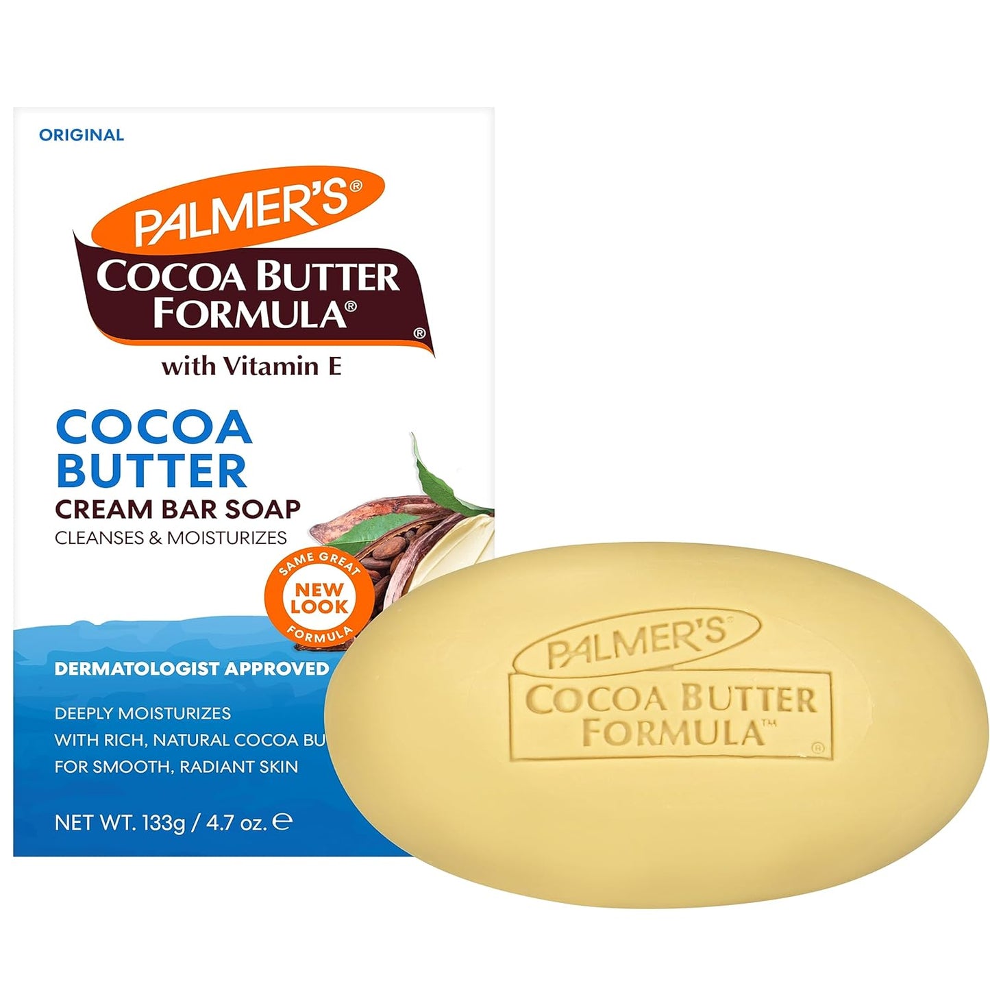Palmer's Cocoa Butter Formula with Vitamin E, Daily Skin Therapy Cream Soap 3.5 oz (Pack of 6)