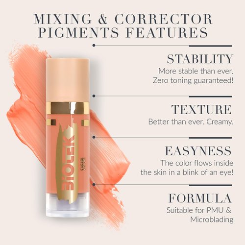 Biotek Mixing Corrector Pigment for Permanent Makeup - Made in Italy - Safari 0,61 fl.oz.
