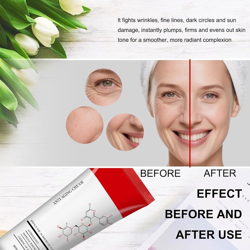 Skincare All-in-One Anti-Aging Cream - Facial Moisturizer for Fine Lines & Dark Circles | 2.7 fl. oz