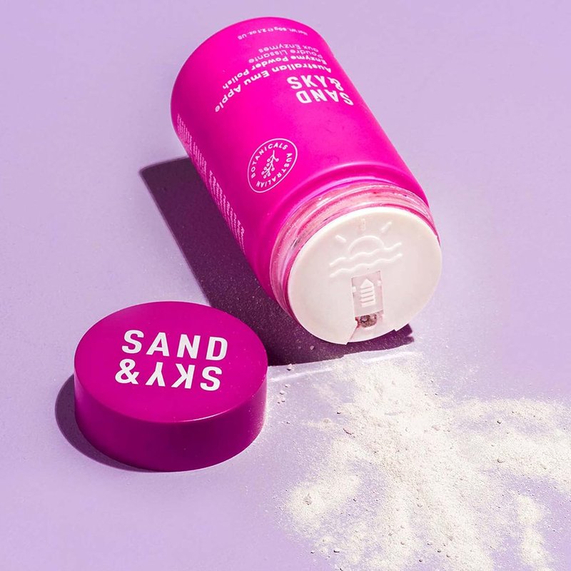 Sand & Sky Enzyme Exfoliator - Vitamin C & Papaya Brightening Face Wash | Gentle Daily Polish with Australian Glow Berries