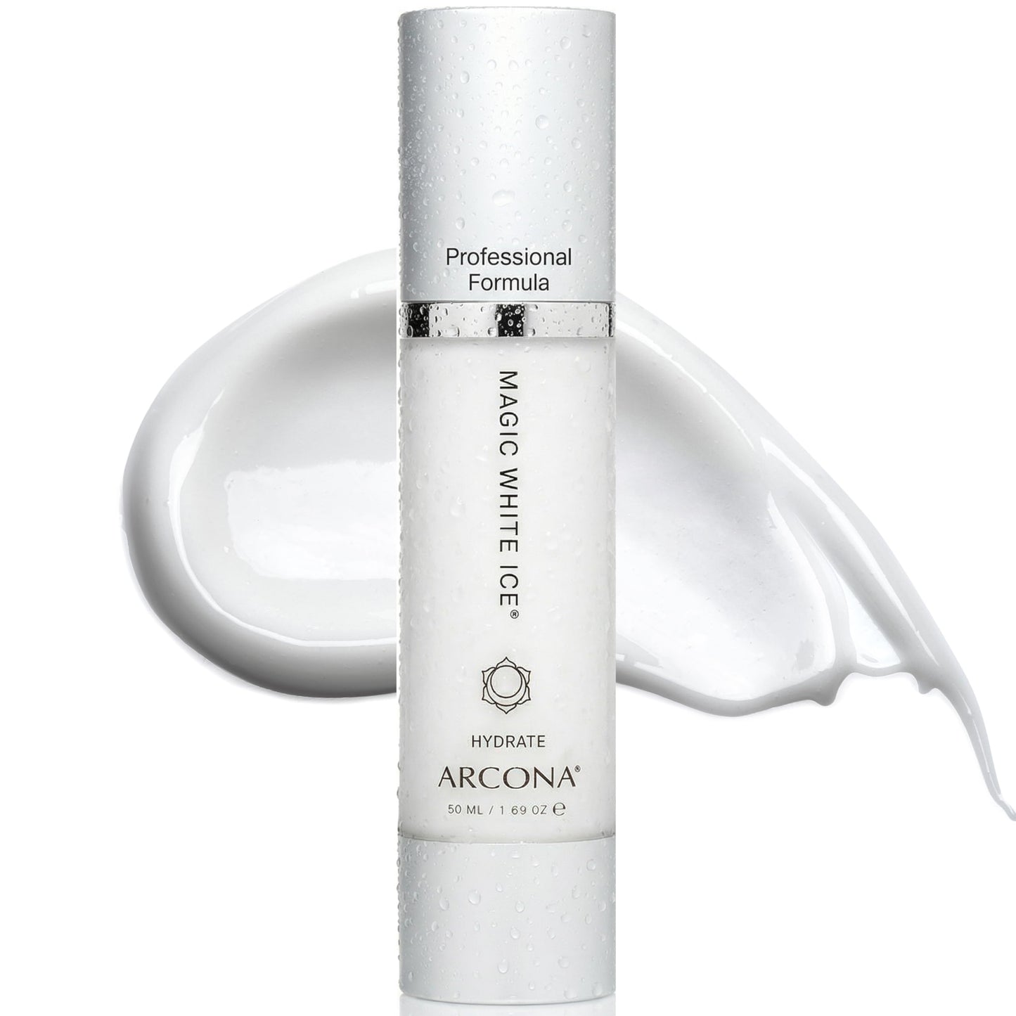 ARCONA Magic White Ice - Daily Hyaluronic Acid Moisturizer, 1.69 Fl Oz | Oil Free Moisturizer with White Cranberry, Organic Aloe, Tea Tree, Vitamin C & Glyercin