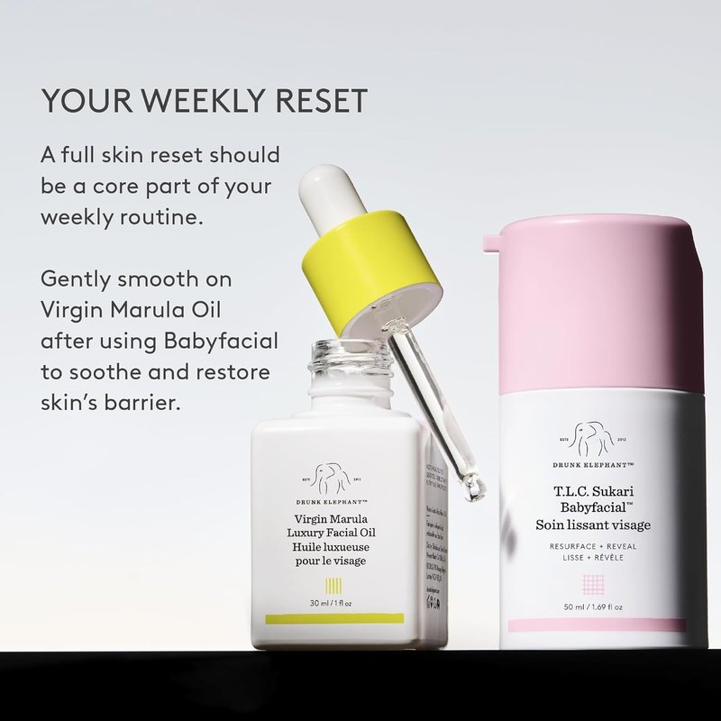 Drunk Elephant T.L.C. Sukari Babyfacial - Exfoliating Face Mask for Radiant Skin | Cruelty-Free, Dermatologist-Tested