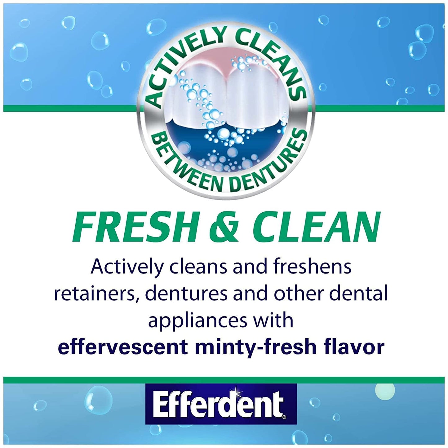 DenTek Night Guard for Teeth Grinding + Efferdent Cleanser Tablets, 90 Count