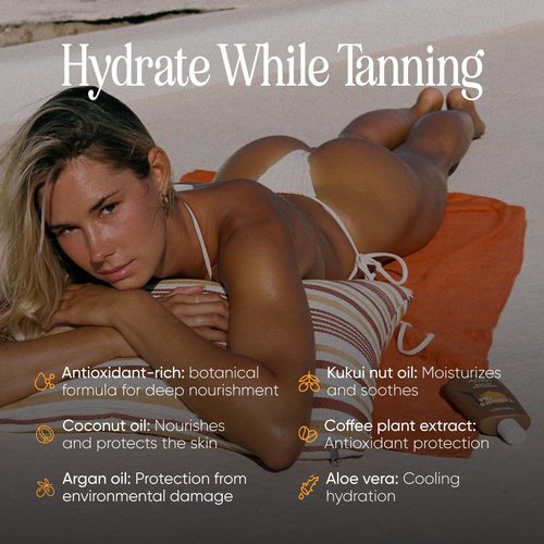 Tanning Club Browning Lotion - Tanning Accelerator & Optimizer for Outdoor Sun Tanning - Non-Toxic Botanical Skin Care Formula with for a Fast Deep, Dark Tan