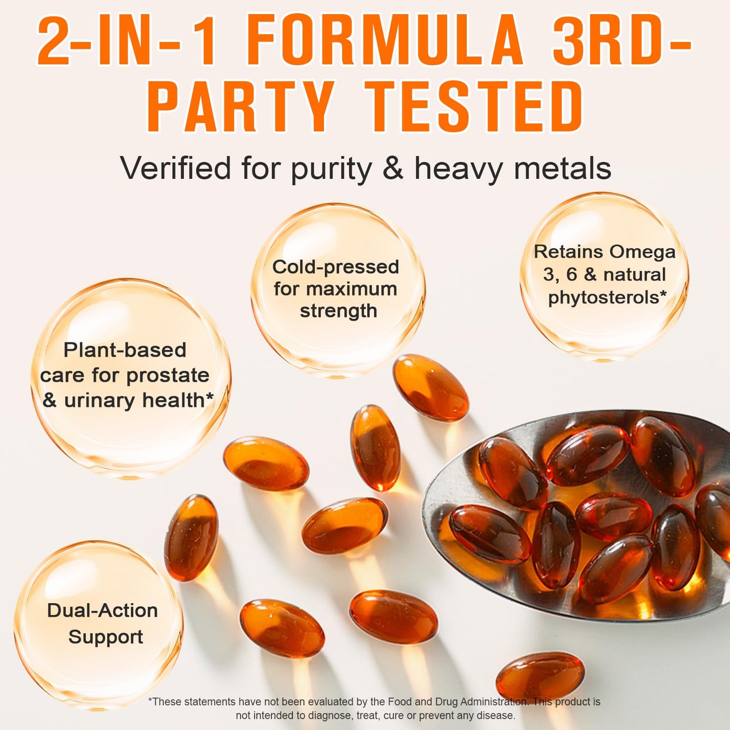 Pumpkin Seed Oil Capsules for Hair Growth, 300 Softgels for Prostate Health & Hormone Balance, Cold Pressed Pure Virgin Oil, Urinary Support, Skin Care,Non-GMO