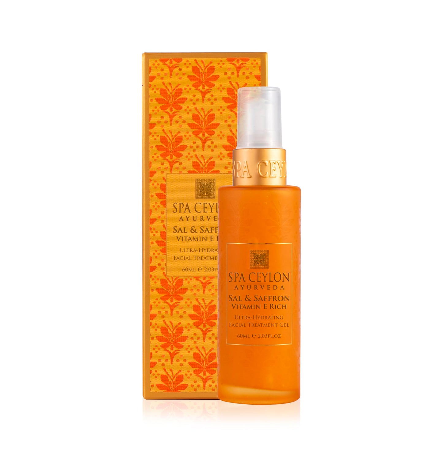 SPA CEYLON Sal and Saffron Vitamin E Enriched Ultra Hydrating Facial Treatment Gel | Hydrating Skincare | Brighter Natural Glow | Skin Repair