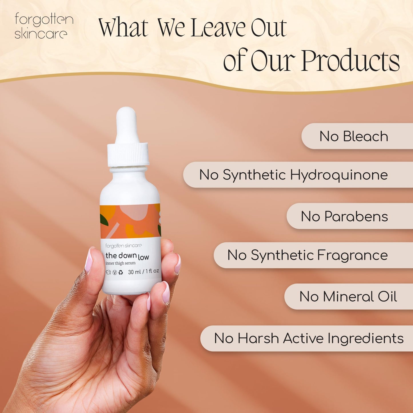 Forgotten Skincare Body Oil Serum - Hydrating Treatment to Soothe Razor Bumps, Ingrown Hair Treatment & Support Even Skin Tone
