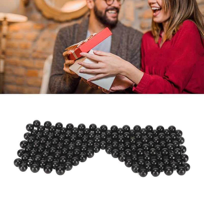 Jade Stone Eye Mask - Cooling Eye Fatigue Relief & Puffiness Reduction | Round Massage Cover