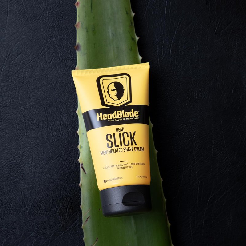 HeadBlade HeadSlick Shave Cream - 5 oz | Smooth Shaving for Bald Men, Reduces Irritation & Razor Burn