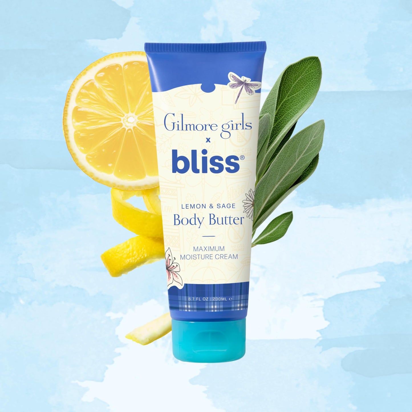 Bliss Gilmore Girls x Lemon & Sage Body Butter | Nourishing All-Over Body Cream for All-Day Moisture