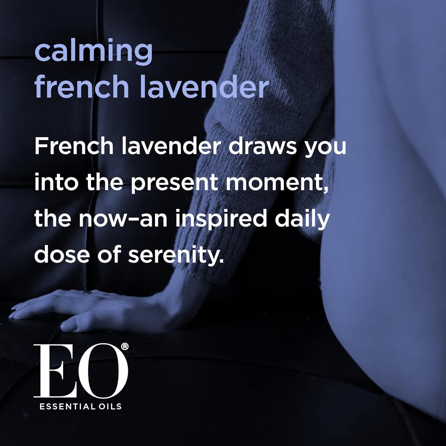 EO Body Oil for Massage & Moisture, French Lavender, 8-Ounce Bottles (Pack of 2)