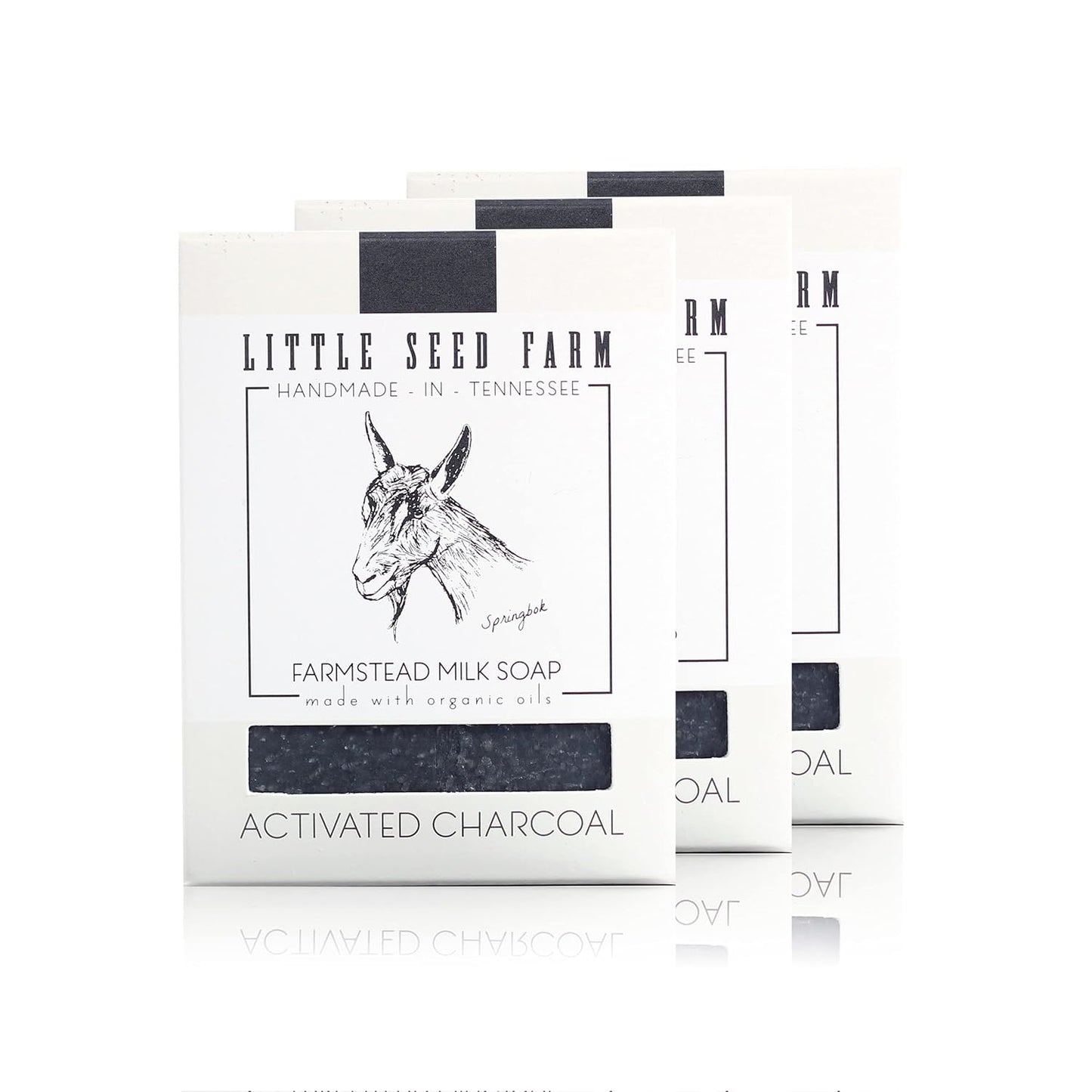 Little Seed Farm Organic Goat’s Milk Soap – 3 Pack of Rosemary Mint Exfoliating Body Bars – Natural, Handmade, Cruelty Free – Energizing and Toning Scrub – Suitable for Sensitive Skin, Net Wt. 4.75oz