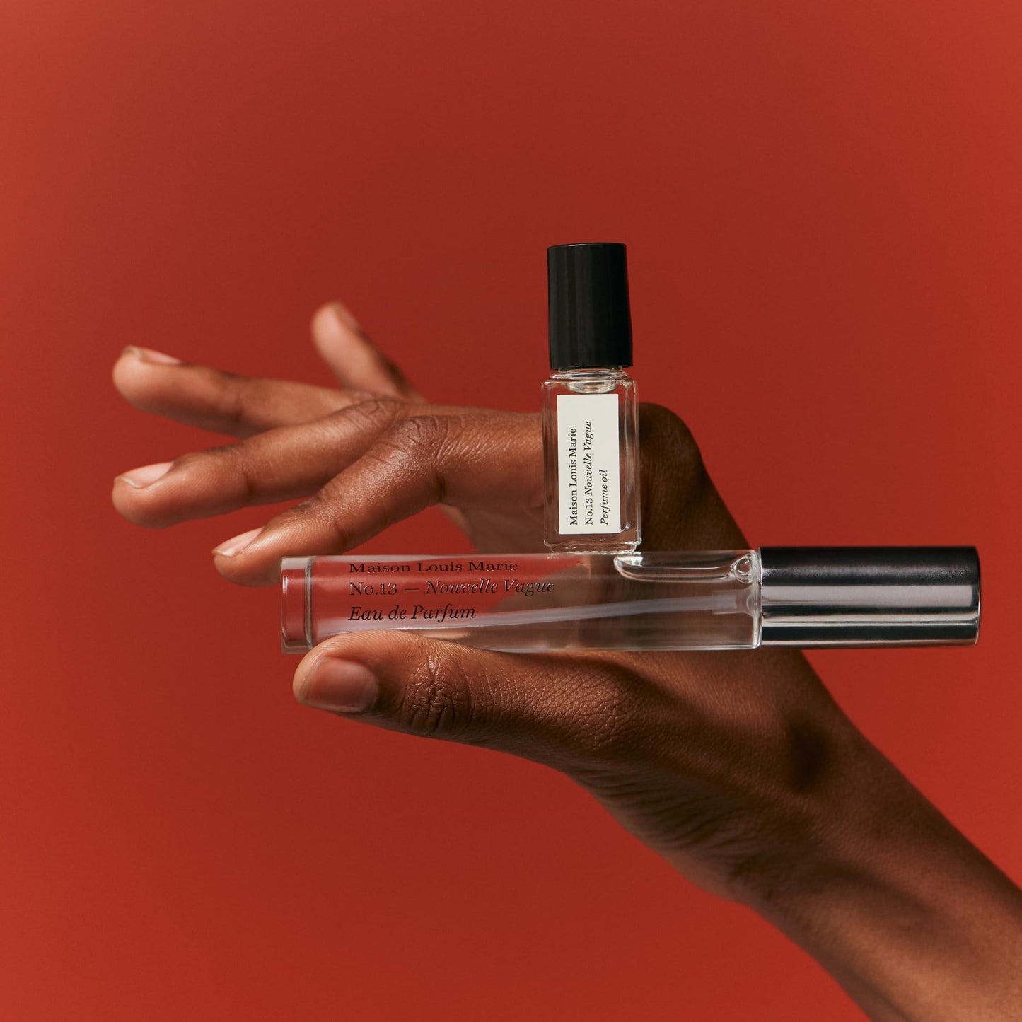 Maison Louis Marie - No.13 Nouvelle Vague 2-Piece Mini Travel Set | Luxury Clean Beauty + Non-Toxic Fragrance (3 mL roll-on oil; 10 mL spray)