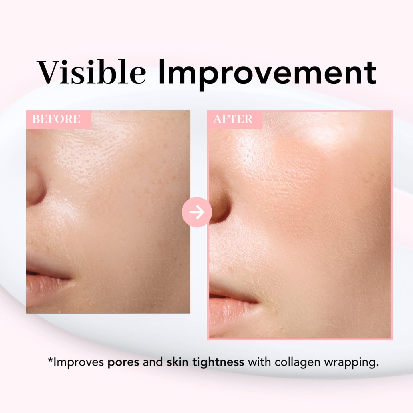 NOWATER Collagen Peel Off Mask Travel Size 0.81 oz – Korean Wrapping Face Mask Sample, 300 Dalton Hydrolyzed Collagen & 6 Peptides for Glass Skin, Firming Trial Pack
