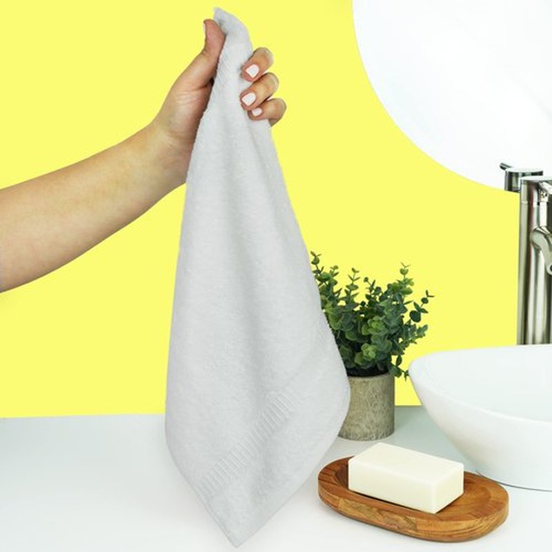 Chakir Turkish Linens | Hotel & Spa Quality 100% Cotton Premium Turkish Towels | Soft & Absorbent (12-Piece Washcloths, White)