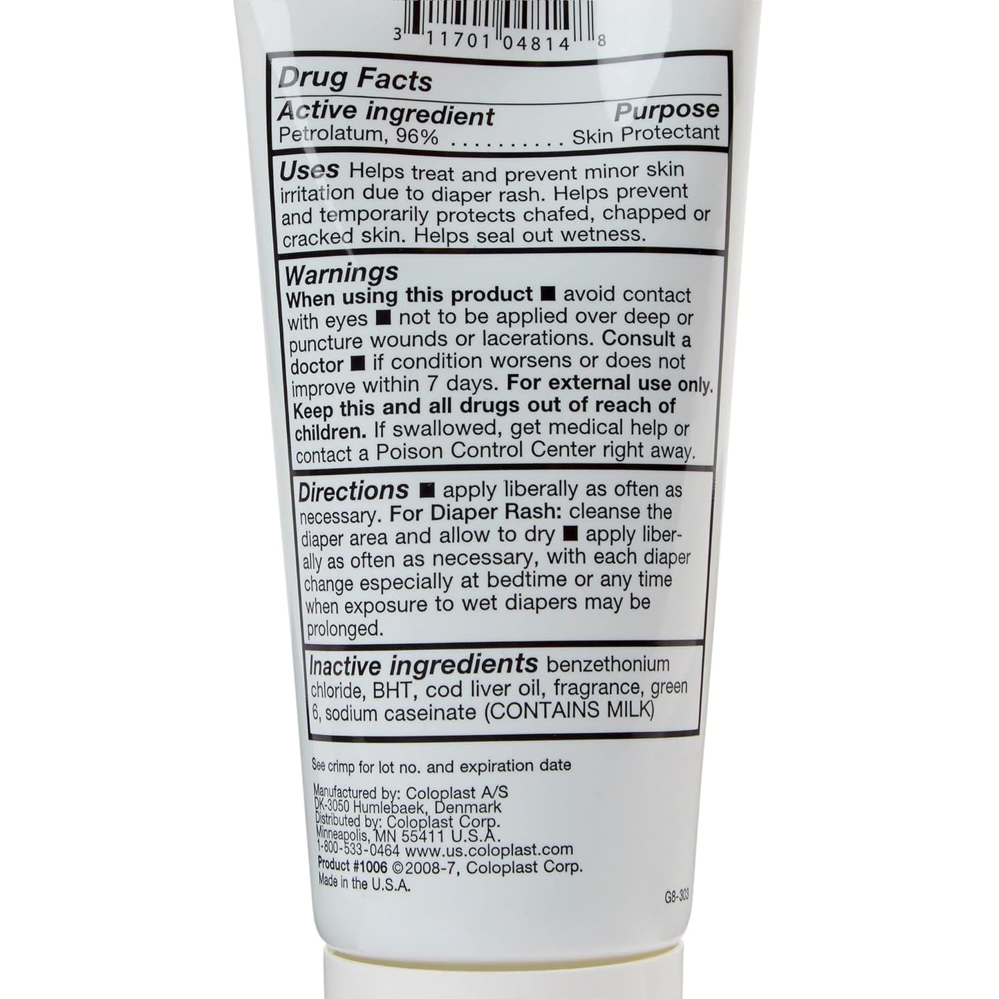 Baza Clear Skin Protectant 5 oz. Tube Scented 1006, 1Ct
