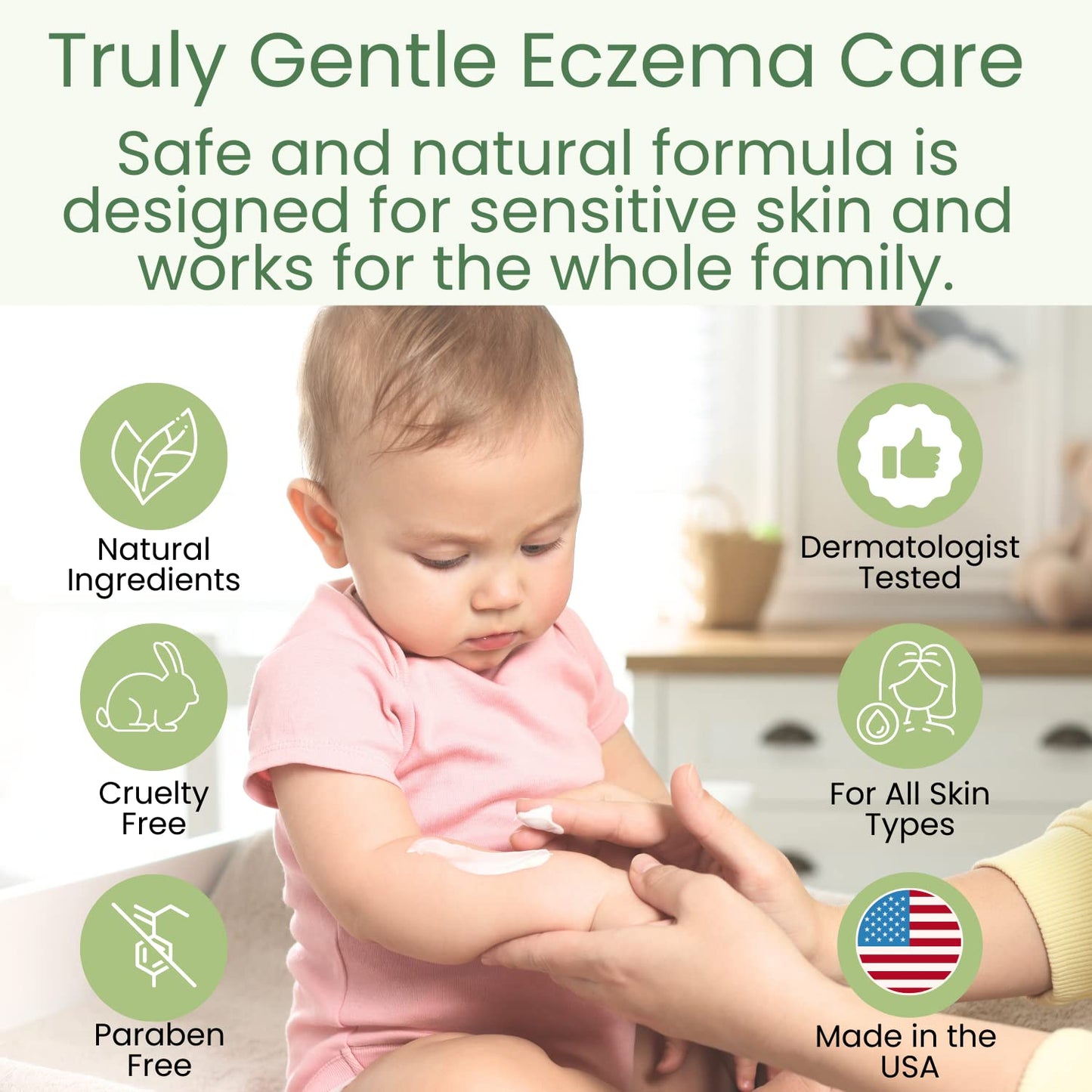 TruKid Kids Body Wash, Unscented Face, Body & Hand Wash for Delicate Skin - NEA-Accepted for Eczema – Dermatologist Tested, Non-Toxic, Tear-Free Baby Bath Essential, 8 fl oz