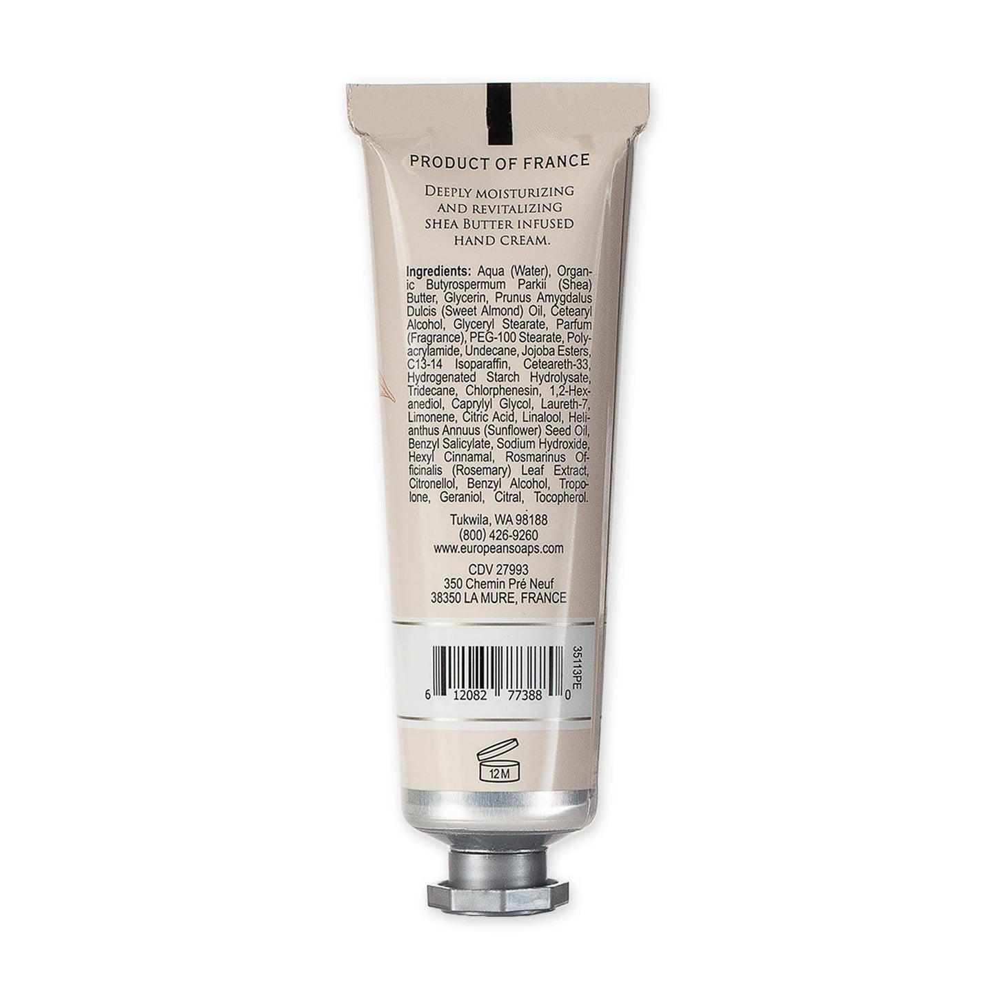 Pre de Provence Collection Shea Butter Enriched Rich & Nourishing Hand Cream, 30 ML, Persimmon