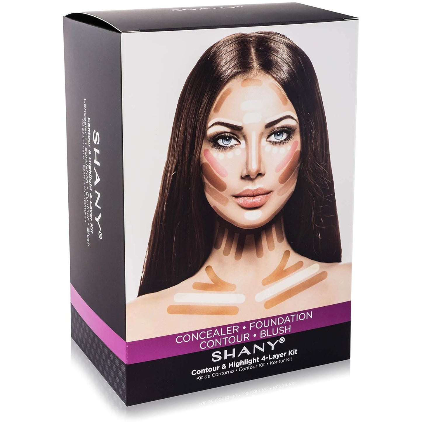 SHANY The Mini Masterpiece 6 Layers Makeup Foundation, Concealer, Camouflage, Contour, Blush and Face Cosmetics Sets - 6 Make up Kits Palettes