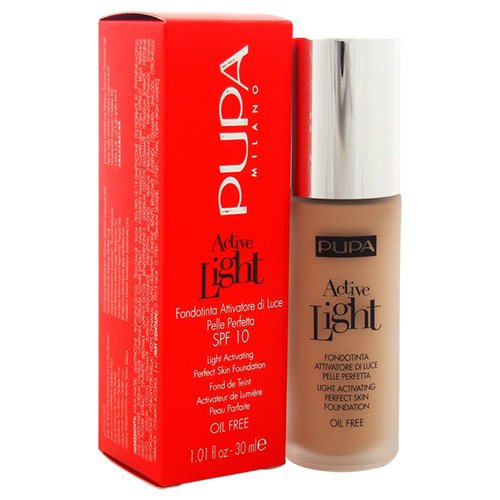 Pupa Milano Active Light Activating Perfect Skin SPF 10 Foundation, No. 030/Natural Beige, 1 Ounce