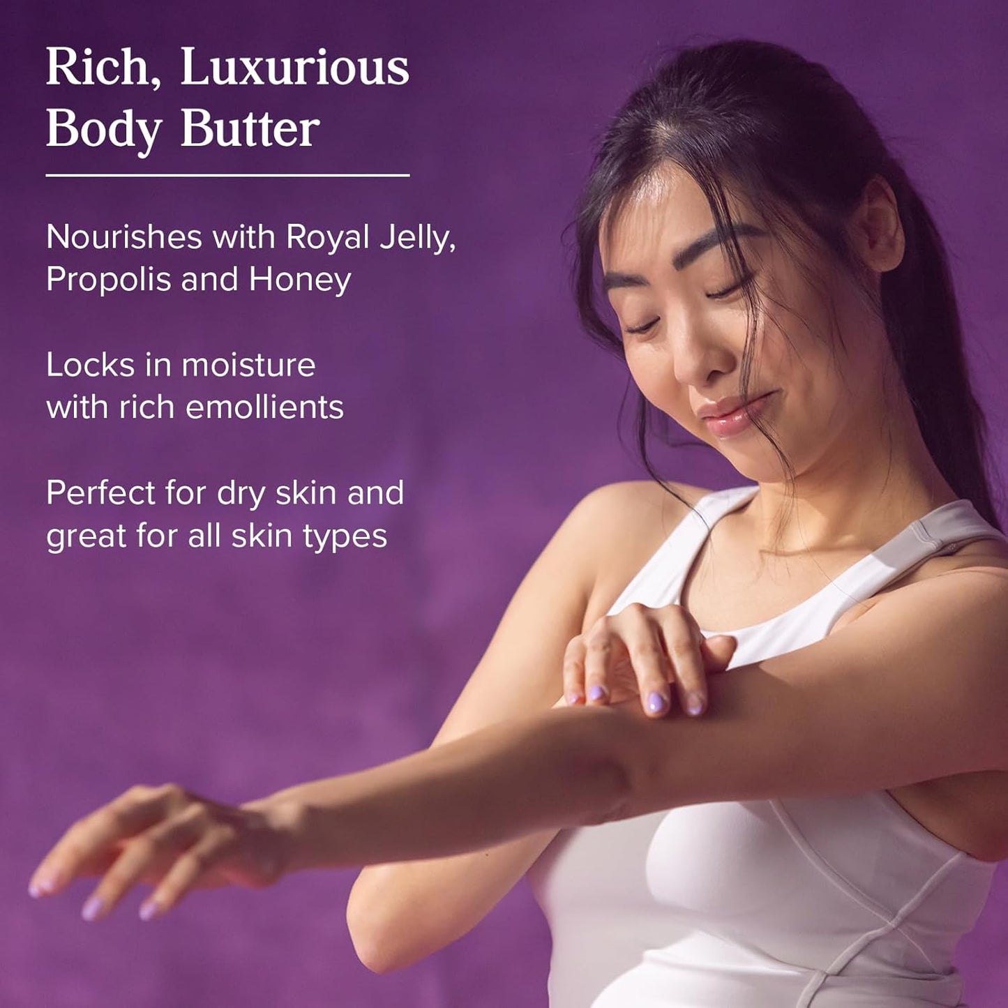 Egyptian Gold Body Butter - Nourishing Moisturizer for Dry Skin with Royal Jelly & Black Seed Oil, 4oz