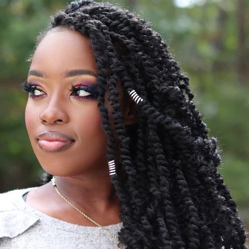 Pelokaa Passion Twist Hair - 18 Inch 7packs Dark Brown Water Wave Crochet Braids Synthetic Braiding Hair Extensions (18 Inch 7Packs, #2)