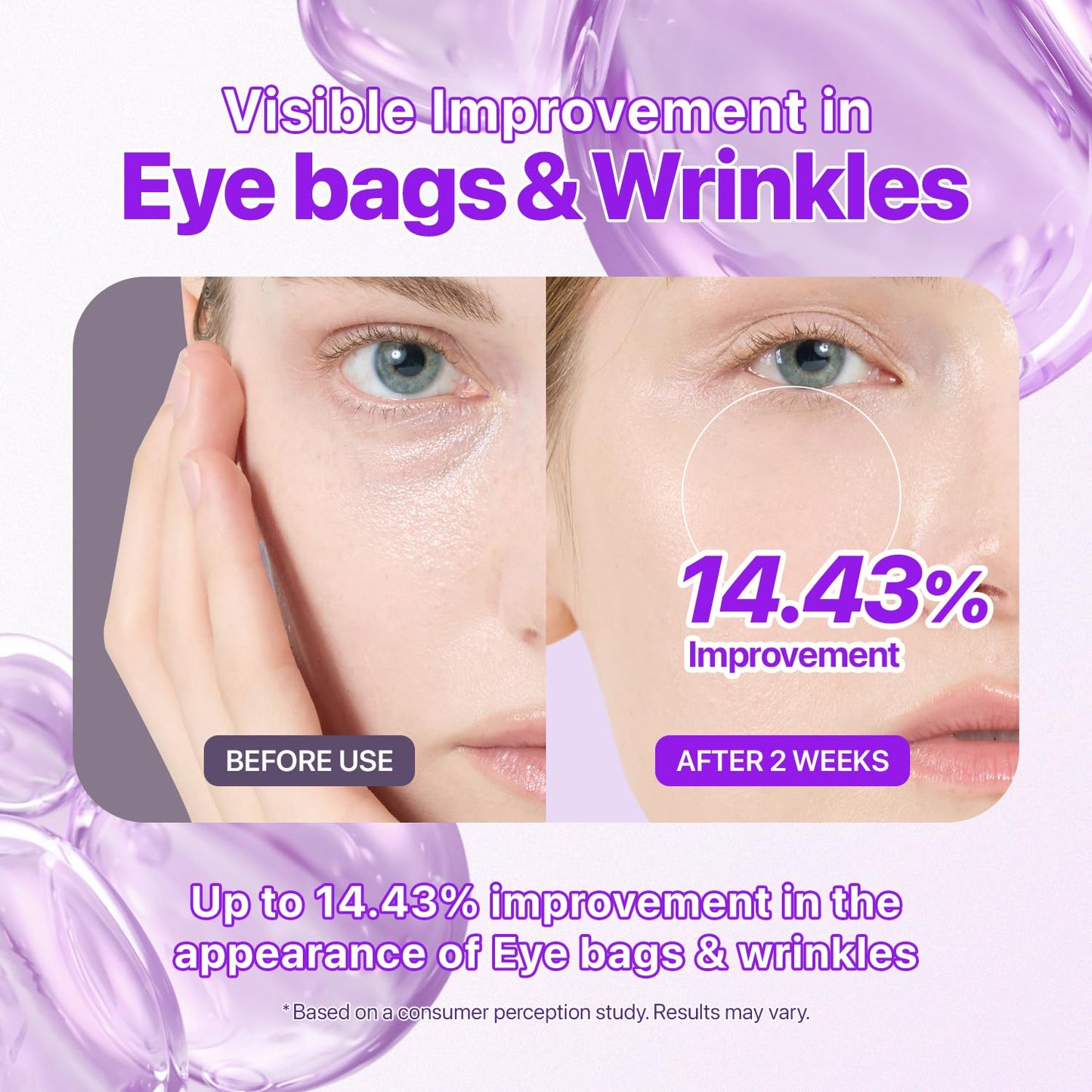 EIOM Botide Under Eye Patches for Dark Circles & Puffiness – 13 Peptides, Caffeine & Niacinamide | Hydrogel Eye Patches for Fine Lines & Crow's Feet | Korean Skincare (60 Count)