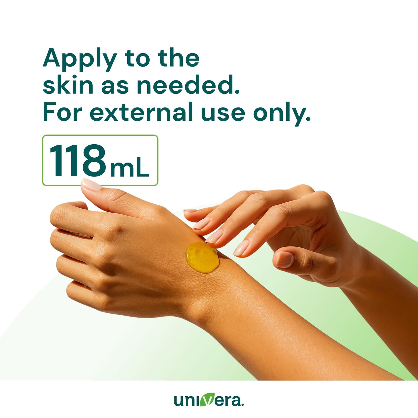 Univera Aloe in the Raw, Made with 100% Pure Organic Aloe Vera Gel, Suitable for All Skin Types, Sunburn Relief, No Sticky Residue, 4.0oz.